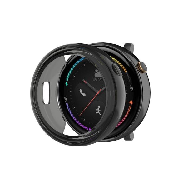 Custodia per orologio in TPU Amazfit 2 (nero trasparente)