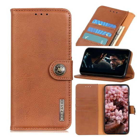 Per Alcatel 1B 2020 / Alcatel 1A 2020 Pelle bovina Texture PU + TPU Custodia in pelle con vibrazione orizzontale con supporto, slot per schede e portafoglio (marrone)