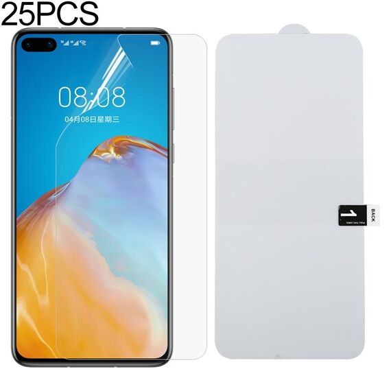 Per Huawei P40 25 PCS Pellicola protettiva per schermo intero a prova di esplosione in idrogel