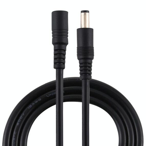 8A 5,5 x 2,1 mm femmina a maschio cavo di prolunga alimentazione CC (nero)