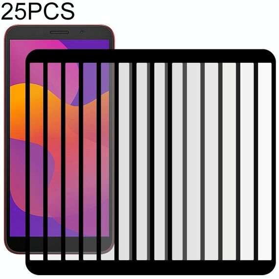 Per Huawei Honor 9S 25 PCS Full Glue Pellicola in vetro temperato a schermo intero (nero)