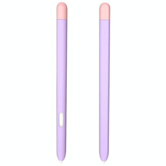 Custodia protettiva a penna stilo in silicone liquido per Samsung Galaxy Tab S6 Lite P610 / P615 (Purple Pink)