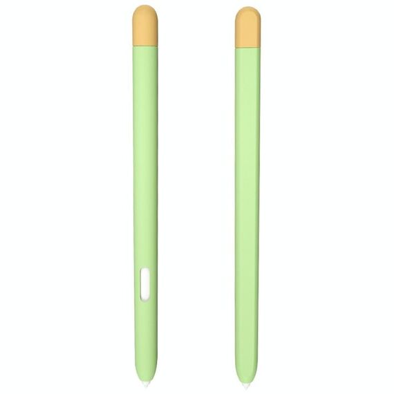 Custodia protettiva a penna stilo in silicone liquido per Samsung Galaxy Tab S6 Lite P610 / P615 (Green Yellow)