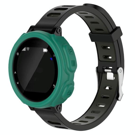 Custodia protettiva per orologio in silicone tinta unita per Garmin F235 / F750 (verde menta)