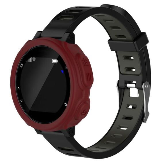 Custodia protettiva per orologio in silicone tinta unita per Garmin F235 / F750 (rosso)