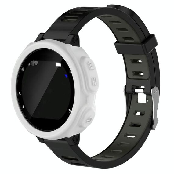 Custodia protettiva per orologio in silicone tinta unita per Garmin F235 / F750 (bianco)