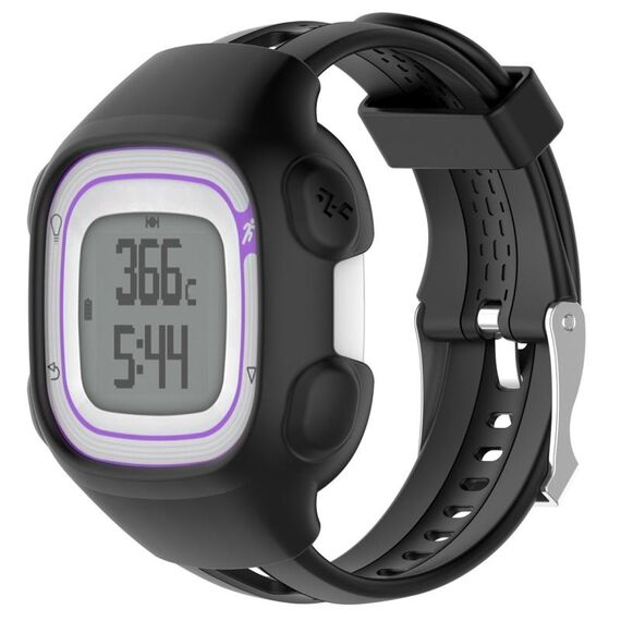 Custodia protettiva in silicone per smartwatch per Garmin Forerunner 10/15 (nero)