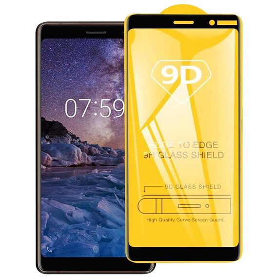 Pellicola in vetro temperato a schermo intero 9D Full Glue per Nokia 8.1 Plus