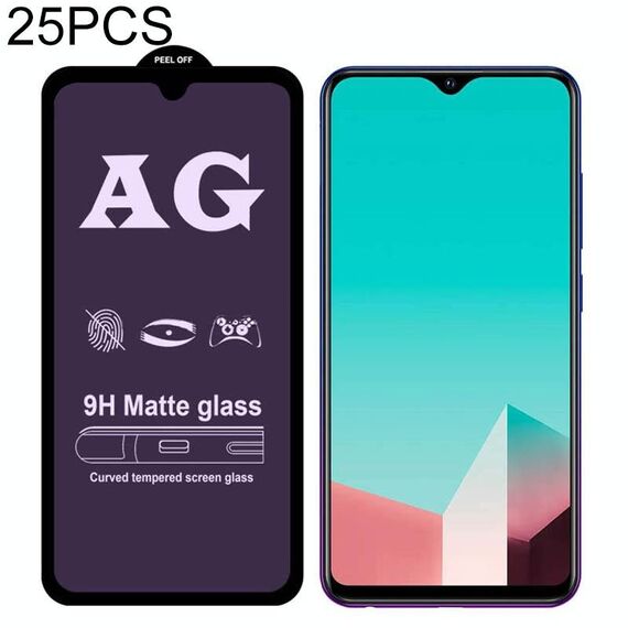 25 PCS AG Vetro temperato opaco anti luce blu per Vivo S1 Pro