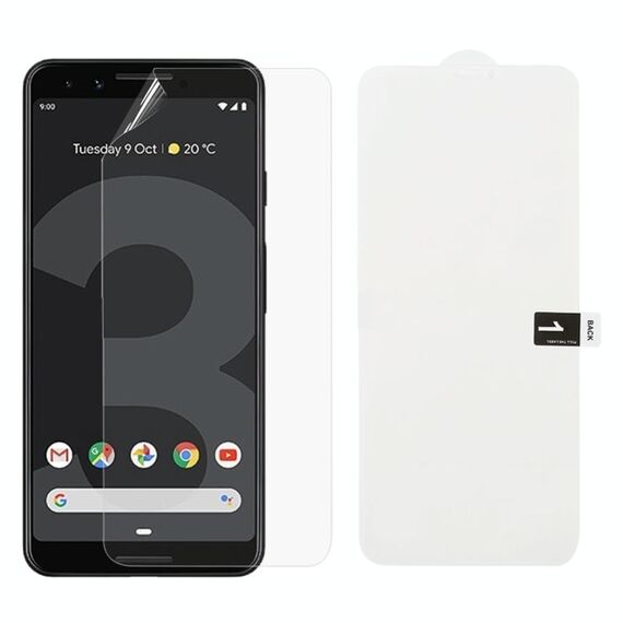Pellicola morbida in idrogel con protezione frontale per Google Pixel 3