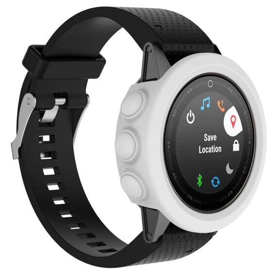 Cassa protettiva in silicone intelligente orologio, host non incluso per Garmin Fenix ​​5s (bianco)