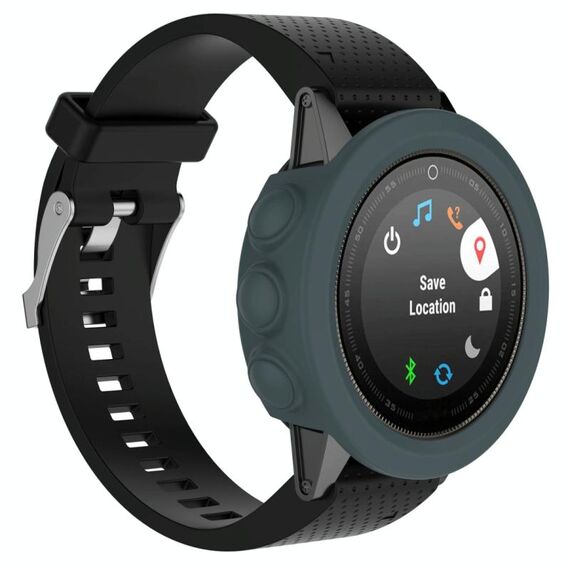 Cassa protettiva in silicone intelligente orologio, host non incluso per Garmin Fenix ​​5s (blu navy)