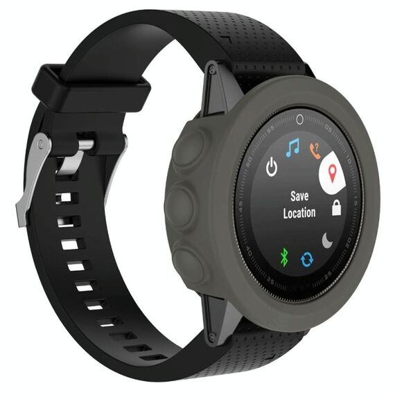 Per Garmin Fenix ​​5S Custodia protettiva in silicone in silicone (grigio)