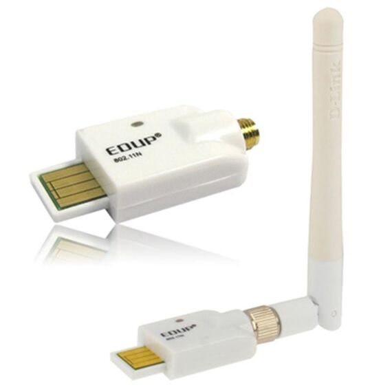 Mini scheda adattatore USB wireless ad alta potenza 802.11N 150M (bianca)