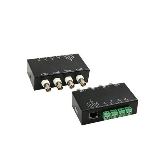 Ricetrasmettitore BNC video passivo a 4 canali a UTP RJ45 Balun