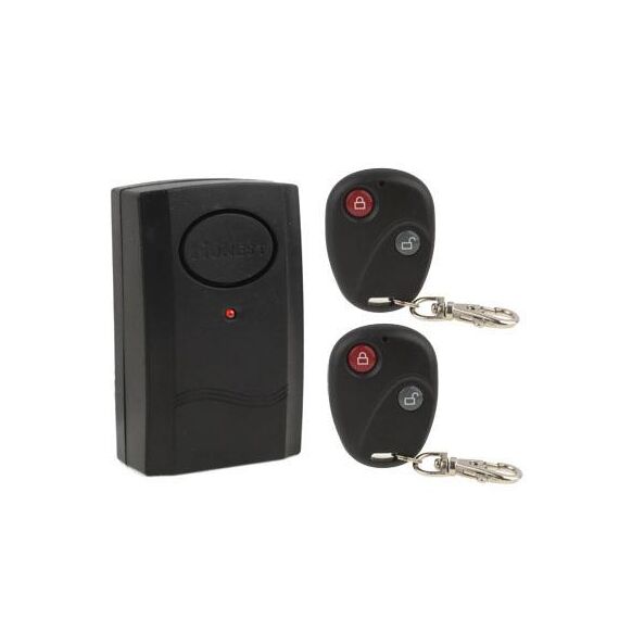 Allarme vibrazione telecomando wireless, 2x telecomando, batteria GF22 gratuita