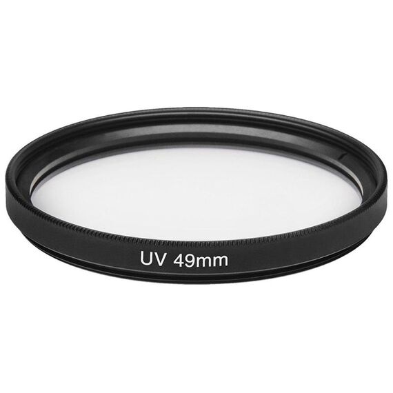 Filtro UV per fotocamera SLR da 49 mm (nero)