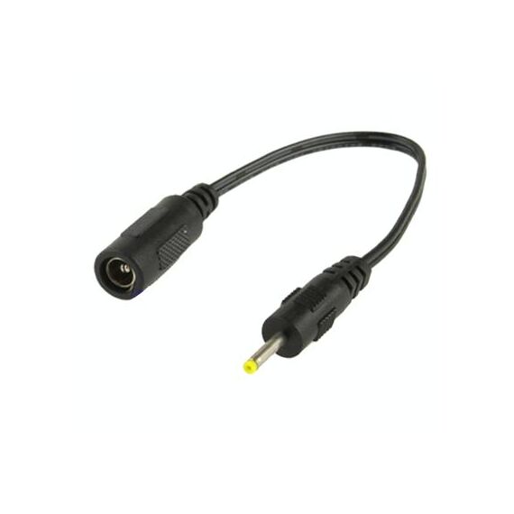 Cavo connettore di alimentazione CC da 5,5 x 2,1 mm femmina a 2,5 x 0,7 mm maschio per adattatore per laptop, lunghezza: 18 cm