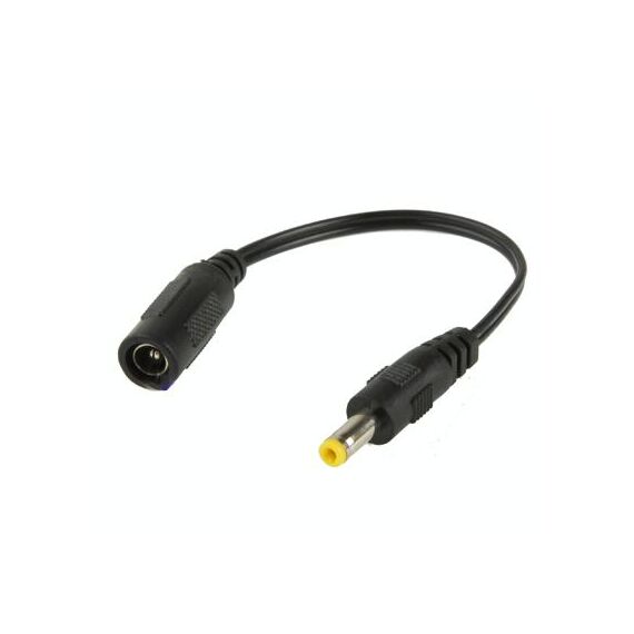 Cavo connettore di alimentazione CC da 5,5 x 2,1 mm femmina a 4,7 x 1,7 mm maschio CC per adattatore per laptop, lunghezza: 15 cm (nero)