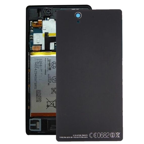 Cover posteriore batteria in alluminio per Sony Xperia Z / L36h (nero)