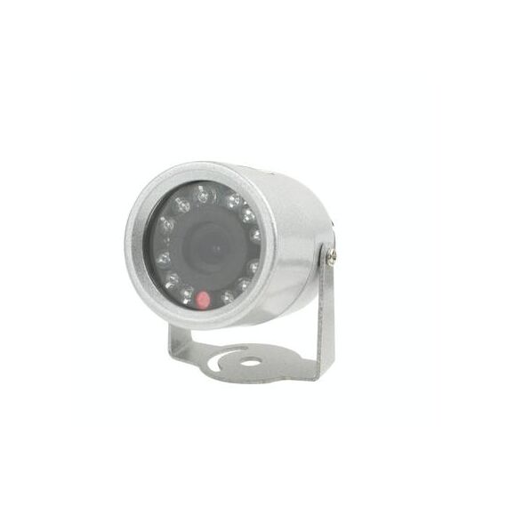 Mini telecamera impermeabile 1/3 CMOS a colori 380TVL (argento)