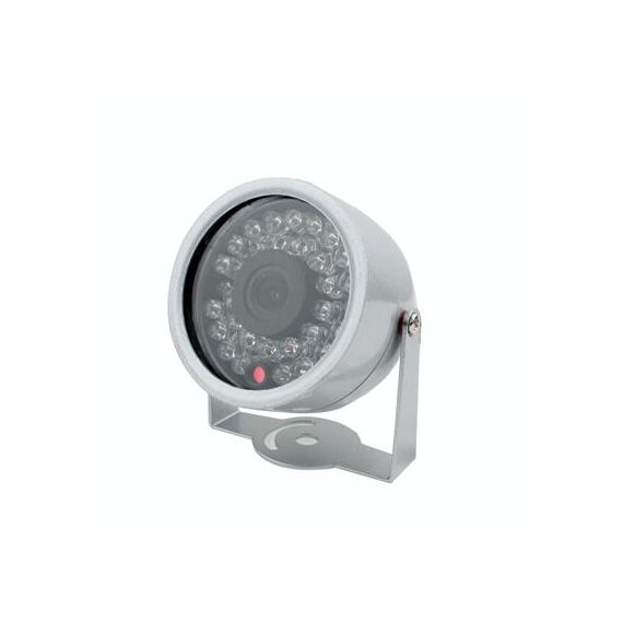 Mini telecamera impermeabile 1/3 CMOS a colori 380TVL 30 LED (argento)