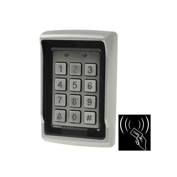 Controller di accesso a porta singola indipendente in acciaio inossidabile con tastiera, supporto per lettore di schede EM (AK106)