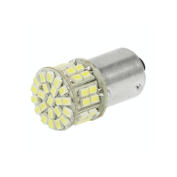 1156 Lampadina di segnalazione per auto bianca 50 LED 3020 SMD
