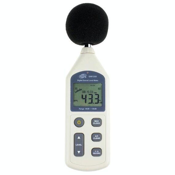 Misuratore di livello audio digitale con porta USB (intervallo: 30db ~ 130 dB) (beige)