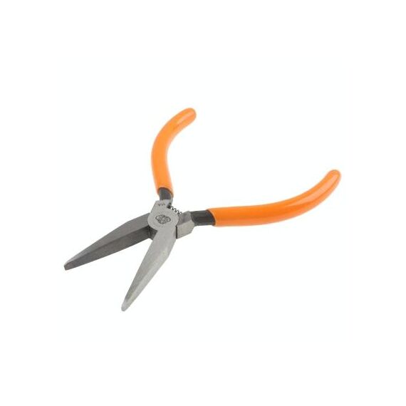 Pinza a becco piatto mini gioielliere utensile manuale con impugnature morbide (arancione)