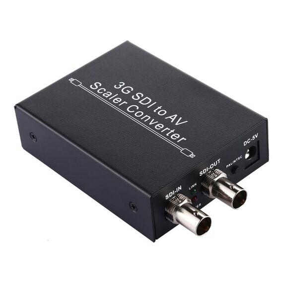 NF-F001 Convertitore scaler da 3G SDI a AV + SDI, consenti SD-SDI / HD-SDI / 3G-SDI mostrato su HDTV