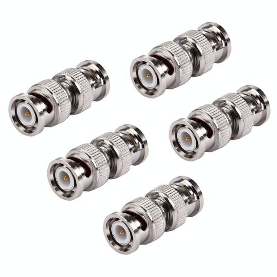 5 PCS BNC maschio al maschio Accoppiatore coassiale Adattatore connettore