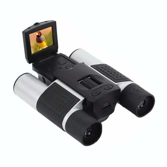 DB618B 10X25 Zoom 10mm Obiettivo Obiettivo HD 1280x960P Schermo LCD da 1,5 pollici Telescopio binoculare Fotocamera digitale (nero)