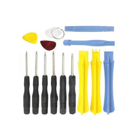 14 in 1 (cacciaviti + strumenti di apertura in plastica) Strumento di smontaggio del telefono di precisione premium professionale