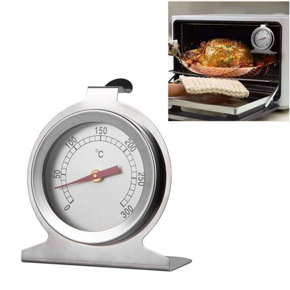 Termometro da forno in acciaio inossidabile (0 ~ 300 ℃) (argento)