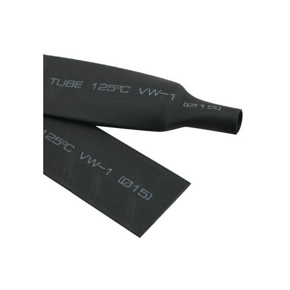 Tubo termorestringente RSFR-H VW-1 flessibile da 4 mm, 125 ℃, lunghezza: 10 m (nero)