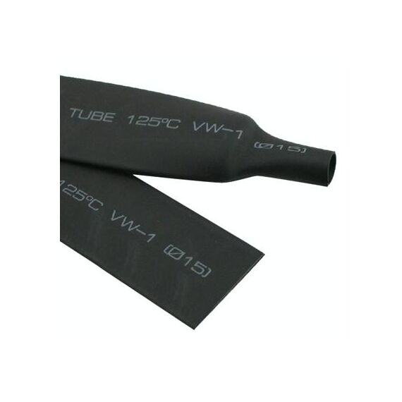 Tubo termorestringente RSFR-H VW-1 flessibile da 8 mm, 125 ℃, lunghezza: 10 m (nero)