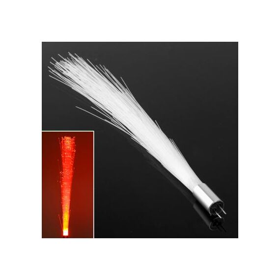 Luce LED creativa a luce rossa in fibra ottica G4, CC 12V