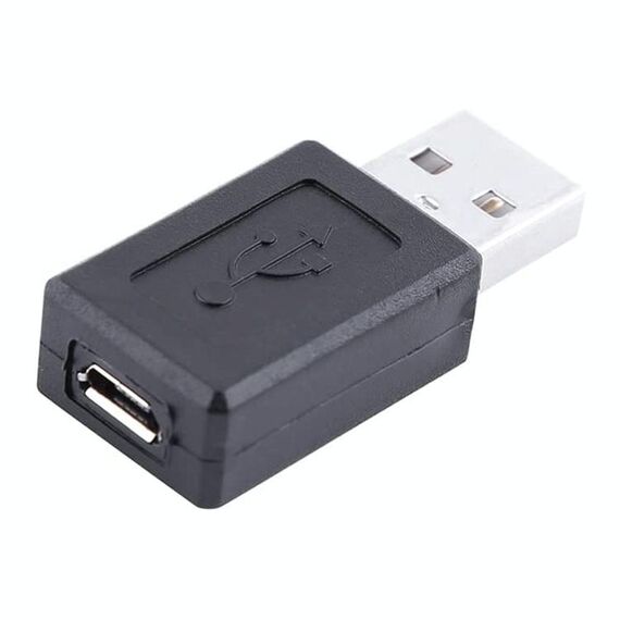 Adattatore USB 2.0 AM a Micro USB femmina (nero)