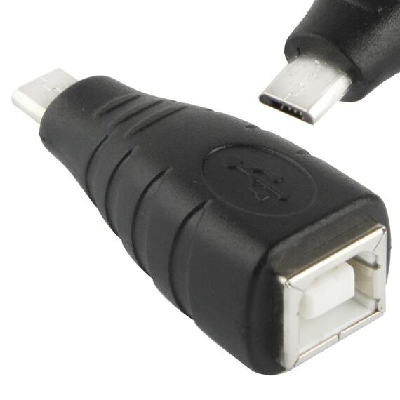 Adattatore micro USB maschio a USB BF (nero)