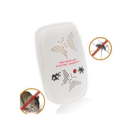 Insetticida per elettronica ad ultrasuoni con due fasi di regolazione, bianco (spina europea) (bianco)