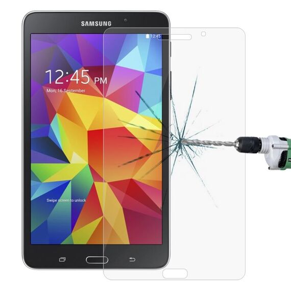 Pellicola in vetro temperato antideflagrante con durezza superficiale da 0,4 mm 9H + 2,5D per Galaxy Tab 4 7.0 / T230 / T231 / T235 (trasparente)