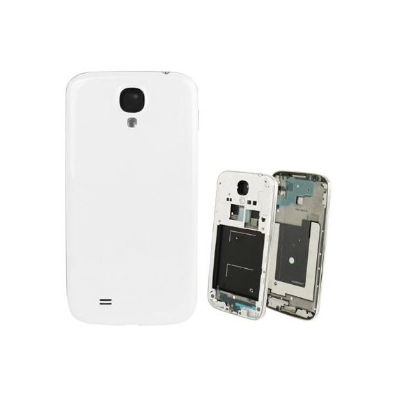 Cornice centrale originale per Samsung Galaxy S IV / i9500 con cover posteriore (bianca)