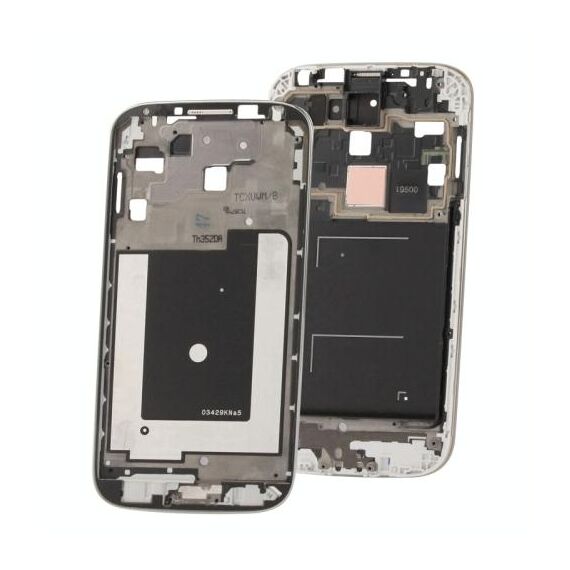 Telaio anteriore lcd originale 2 in 1 di ricambio per Galaxy S IV i9500 argento S-SPA-1041S