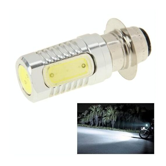 BA15D 10W Bianco 300LM 4 LED COB Freno di arresto per auto Luce anteriore Indicatori di direzione posteriori per moto / veicoli, CC 12V