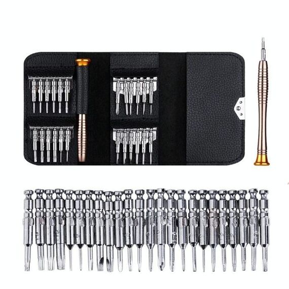 25 in 1 Set di cacciaviti per elettronica di precisione per imballaggi SHE-K