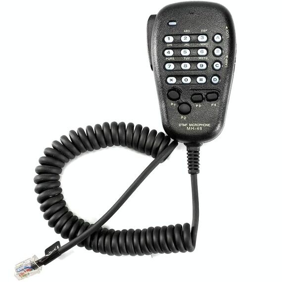 Microfono DTMF MH-48A6J per Yaesu MH-48A6J FT-7800R FT-8800 FT-8900R Radio (nero)