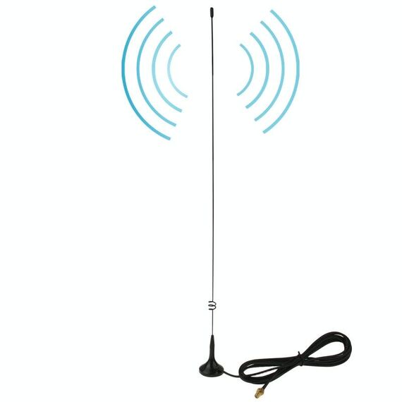 Antenna magnetica mobile dual band NAGOYA UT-108UV SMA per walkie-talkie, lunghezza antenna: 50 cm