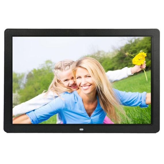 LED da 17 pollici HD 1080P Multi-Media Digital Photo Frame con supporto e musica e lettore cinematografico, supporto USB / SD / MM / MMC Ingresso scheda (nero)