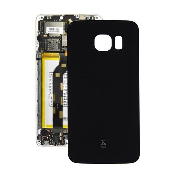 Cover posteriore batteria originale per Galaxy S6 Edge / G925 (nera)